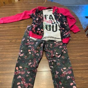 Complete floral outfit (D035)